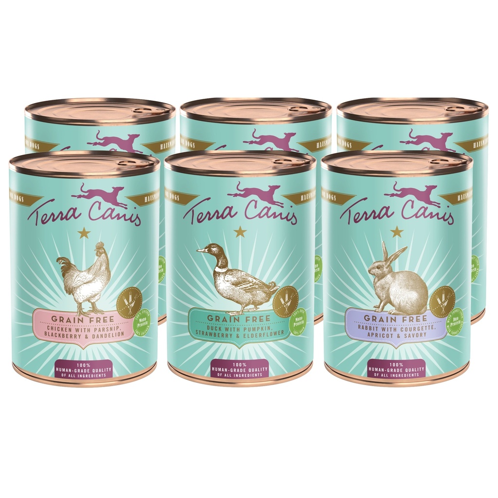 TERRA CANIS GRAIN-FREE - Gourmet Pack (Chicken, Duck, and Rabbit)
