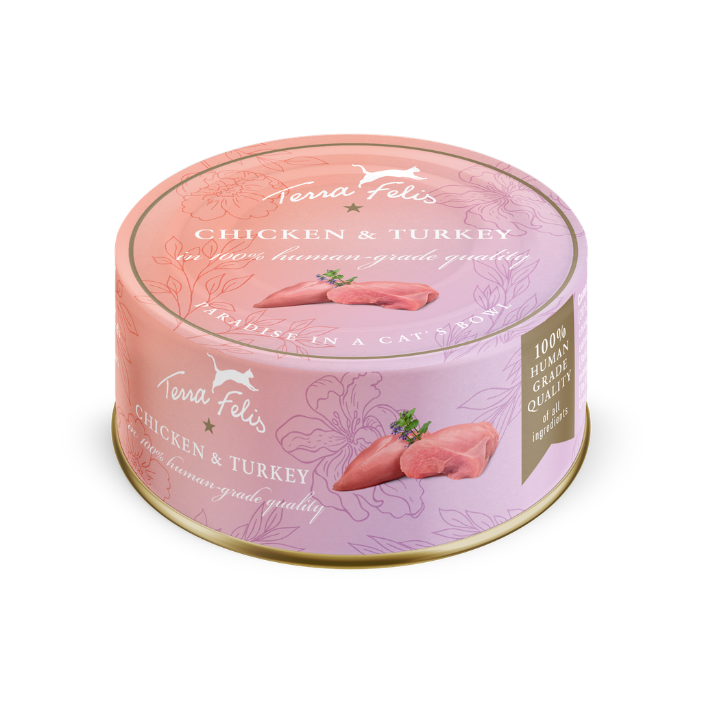 TERRA FELIS MULTI - Gourmet Pack (Chicken & Turkey, Salmon & Chicken, and Rabbit & Turkey)
