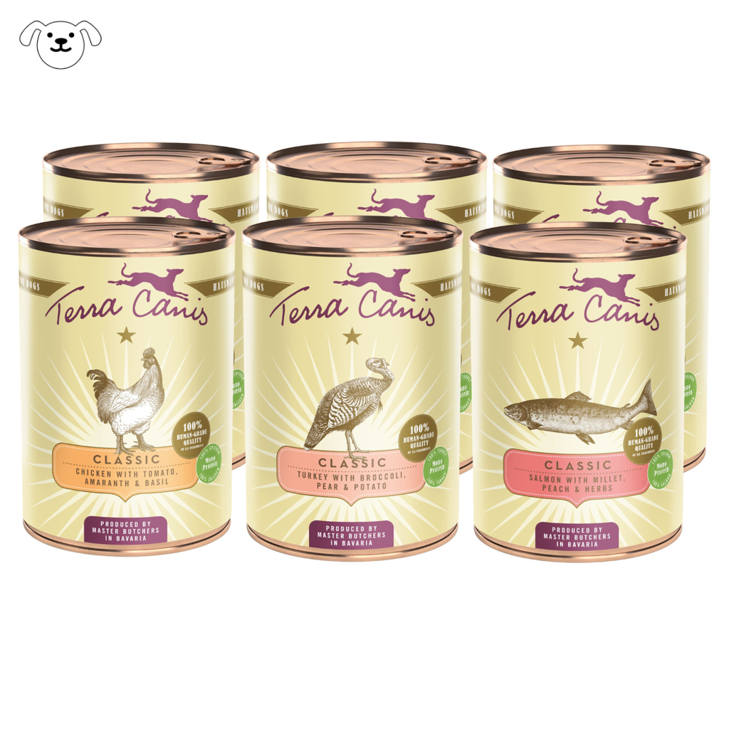 TERRA CANIS CLASSIC - Gourmet Pack (Chicken, Turkey, and Salmon) - 400g
